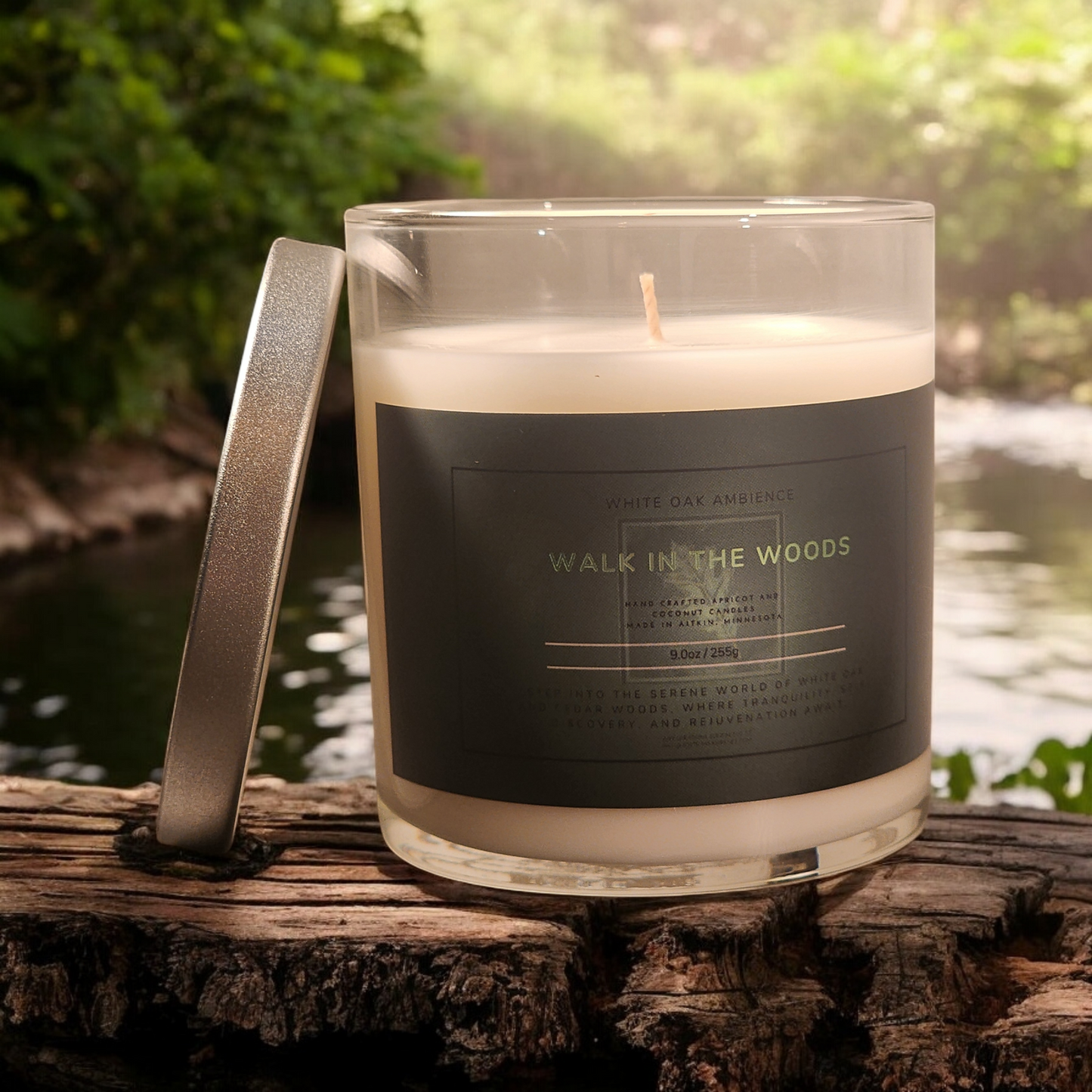 Walk in the Woods Sceneted Candle - White Oak Ambience Signature Scent