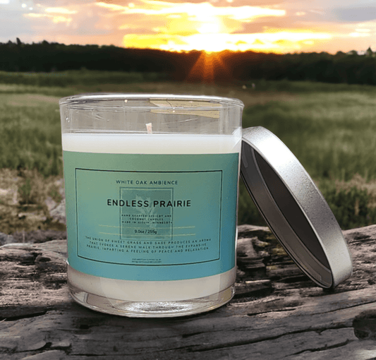 Endless Prairie Container Candle - White Oak Ambience Signature Scent