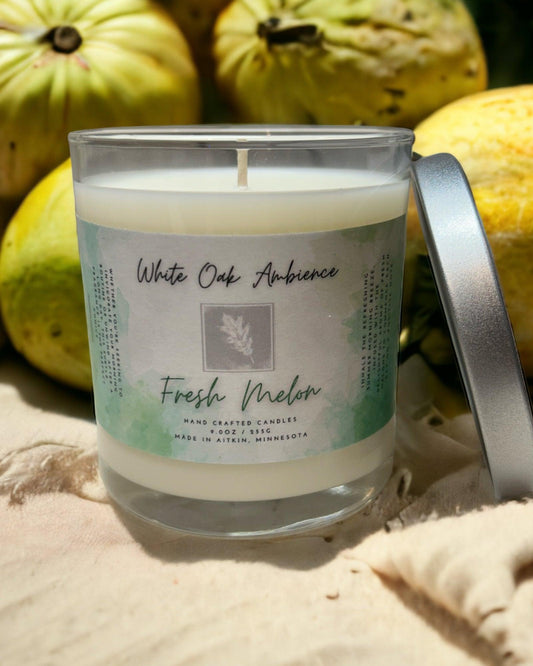 Fresh Melon Container Candle - White Oak Ambience Container Candle