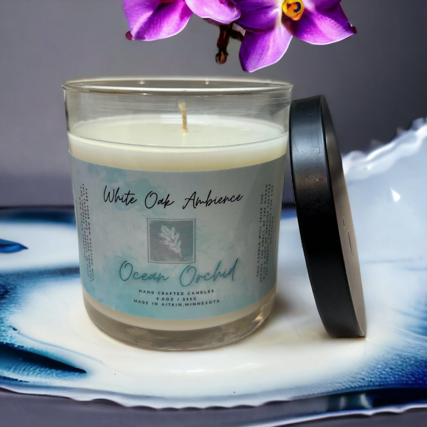 Ocean Orchid Container Candle - White Oak Ambience Container Candle