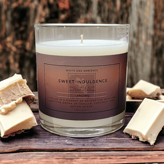 Sweet Indulgence Container Candle - White Oak Ambience Signature Scent