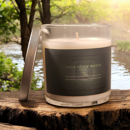 Walk in the Woods Sceneted Candle - White Oak Ambience Signature Scent